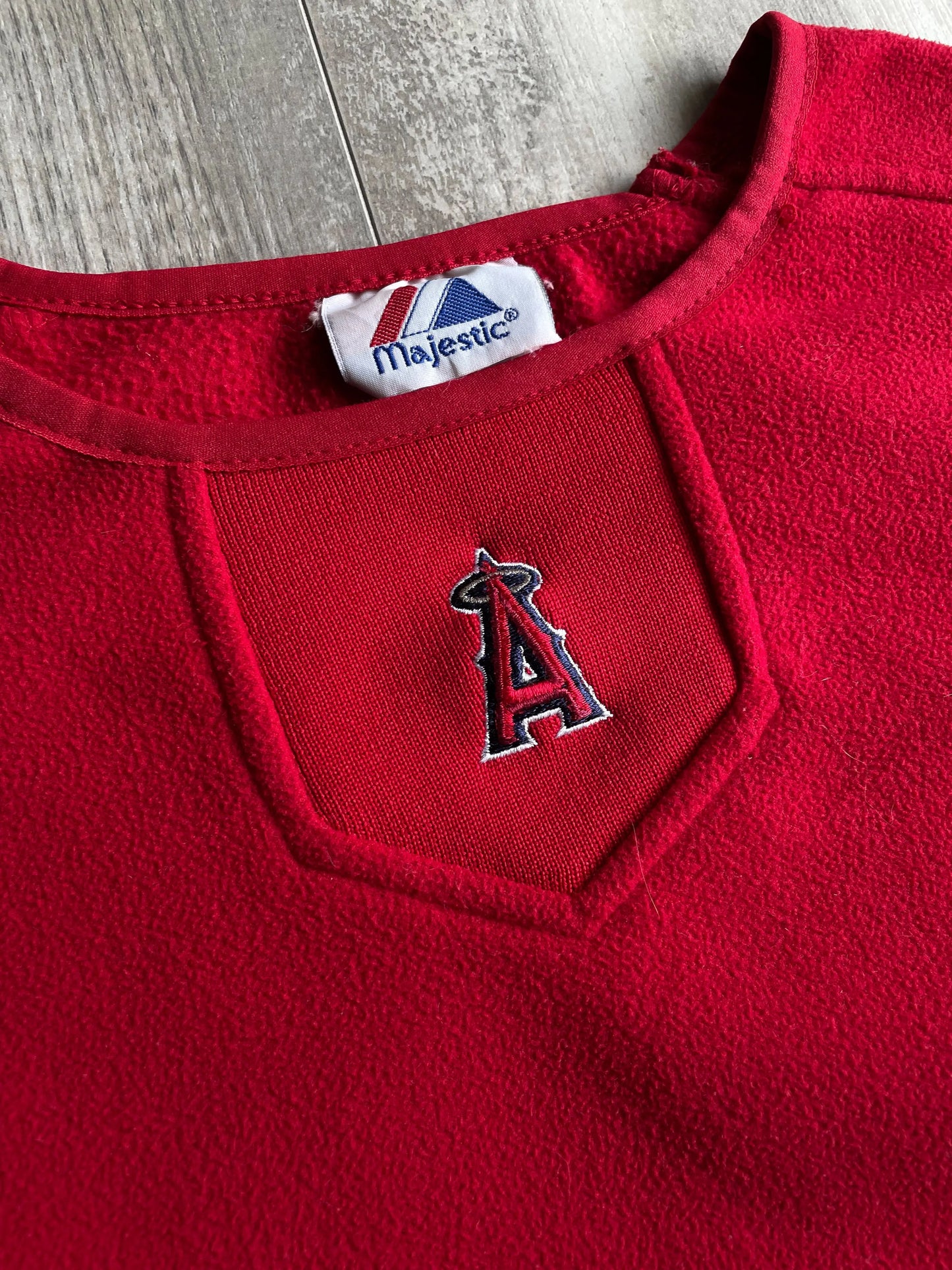 Vintage Majestic LA Anaheim Angels MLB Thermal Sweatshirt - L sullivansvintage
