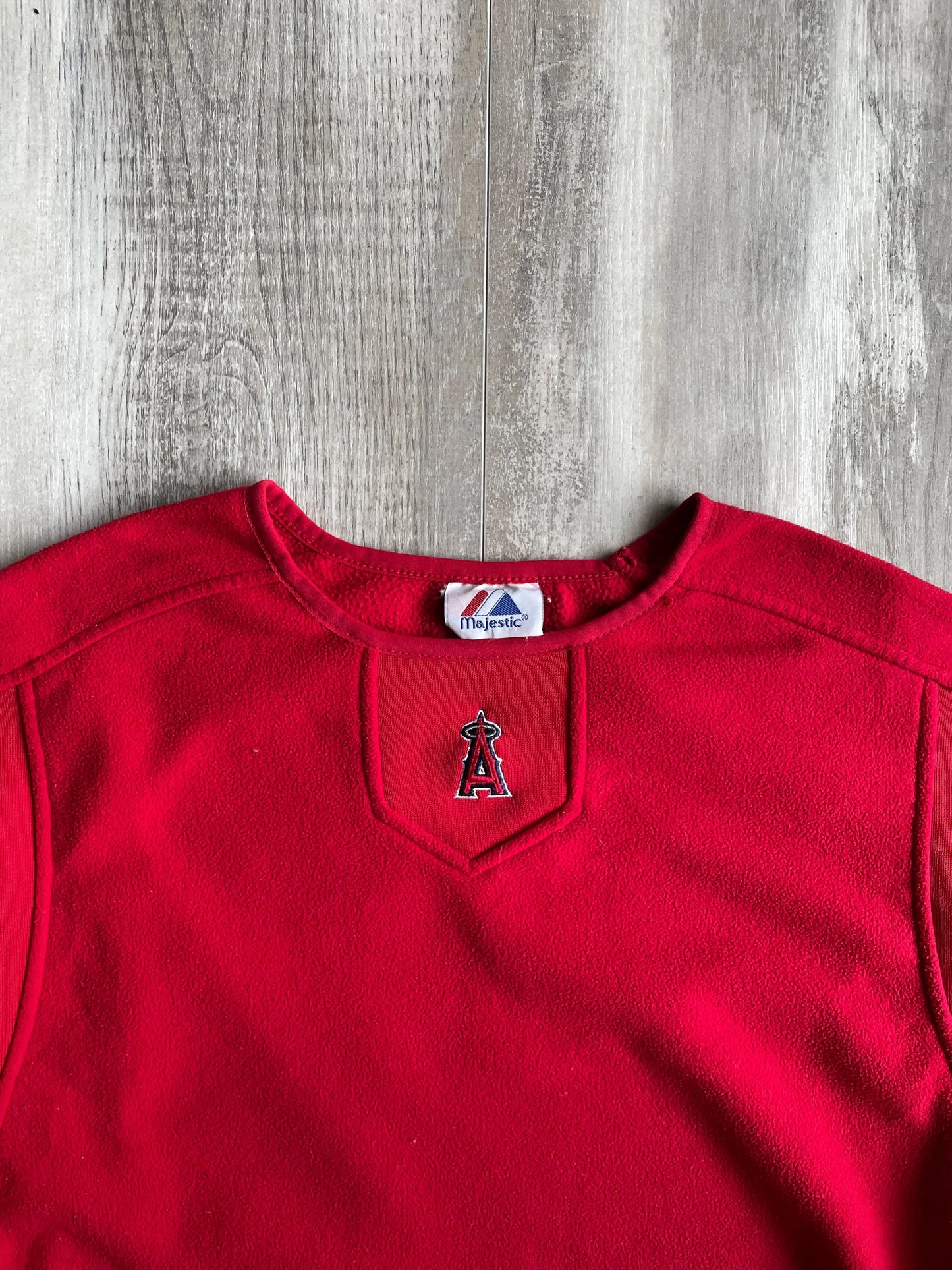 Vintage Majestic LA Anaheim Angels MLB Thermal Sweatshirt - L sullivansvintage