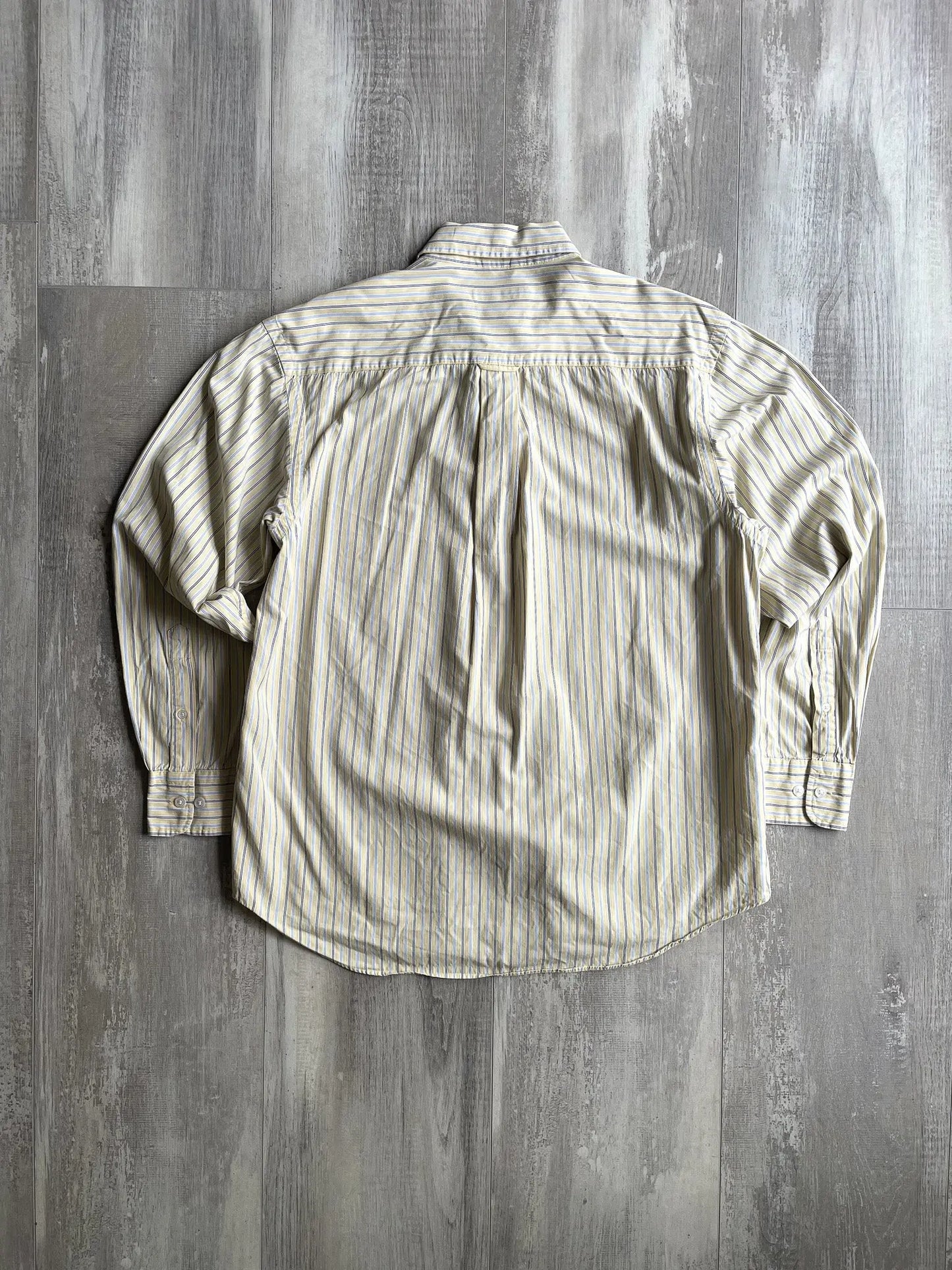 Vintage Nautica Yellow Striped Button Down - M sullivansvintage