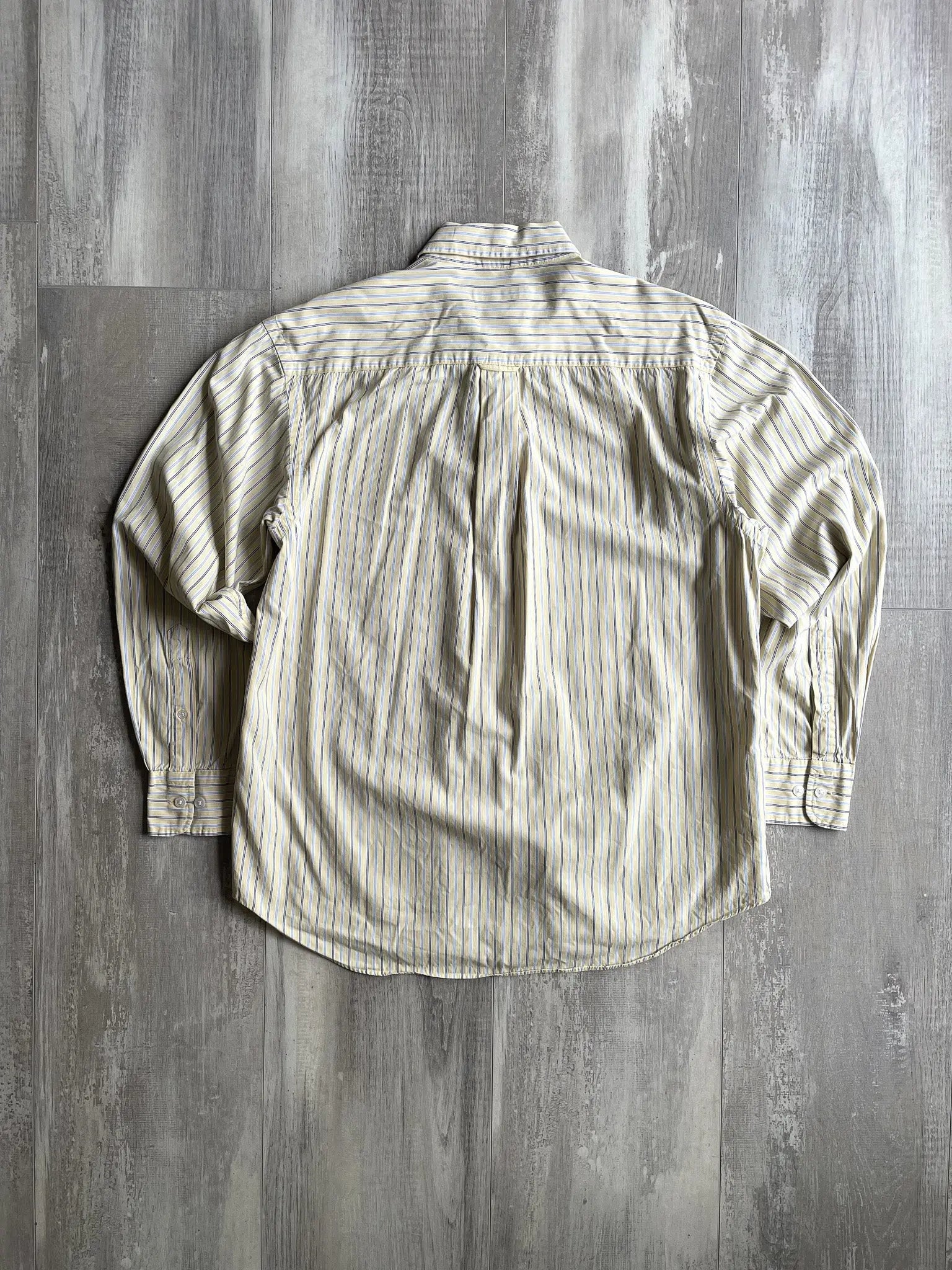 Vintage Nautica Yellow Striped Button Down - M sullivansvintage