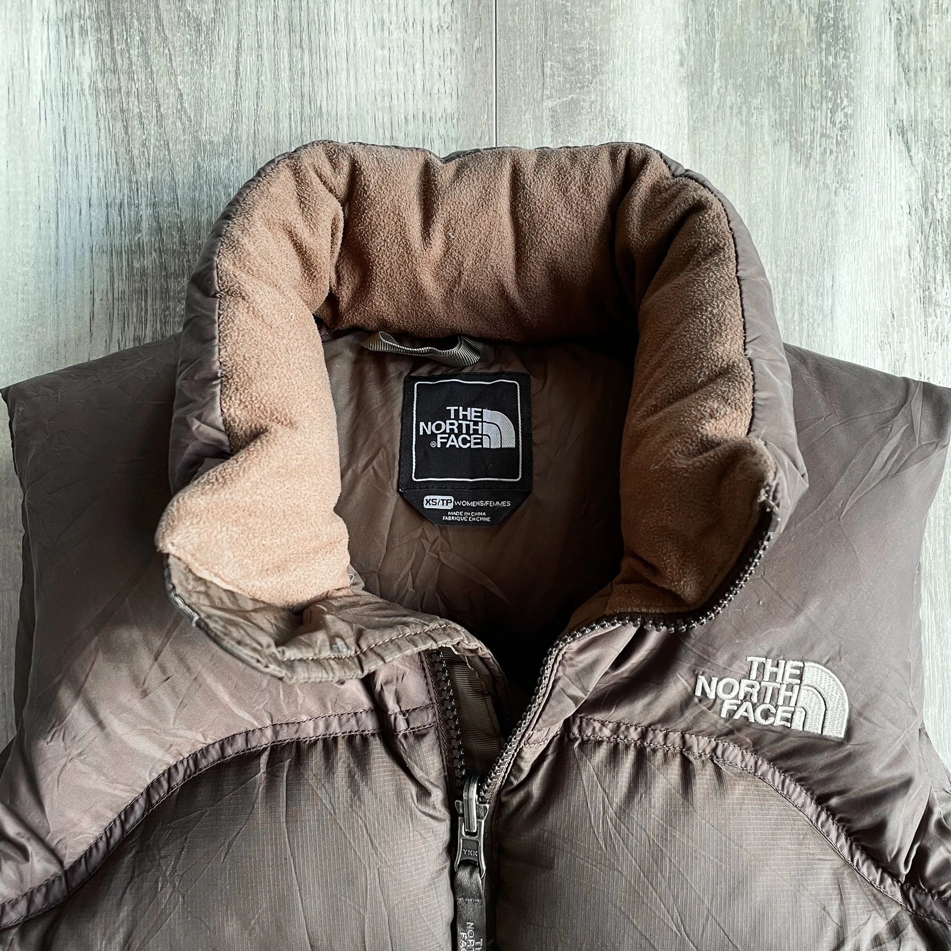Vintage The North Face Nuptse 700 Brown Womens Puffer Vest - XS sullivansvintage